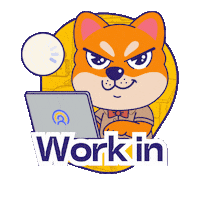 Dog Work Sticker by KOL.ID