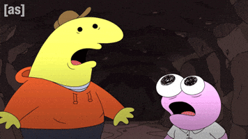 Scared Look Around GIF by Adult Swim