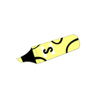 LesSurligneurs fluo stabilo eclairage surlignage Sticker