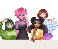 Spokifing girl selfie mina uraraka Sticker