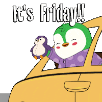 Its Friday Sticker by Pudgy Penguins