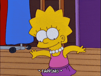 lisa simpson dancing GIF