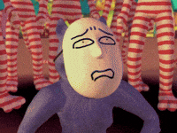 Intimidate Look Around GIF