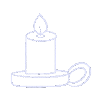 Candle Minimalist Sticker