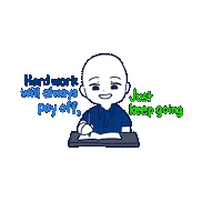 Never Give Up Success Sticker by ironbrij