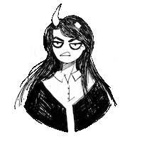 Pixel-MALO pixel red artist devil Sticker