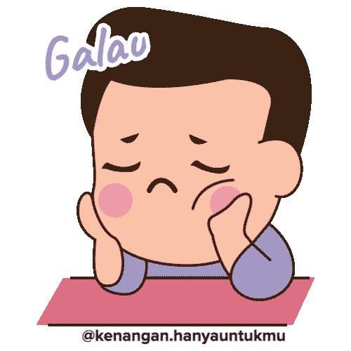 kenangan_hanyauntukmu sad boy bff kopi Sticker