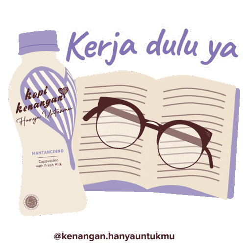kenangan_hanyauntukmu work bff kopi bestfriend Sticker