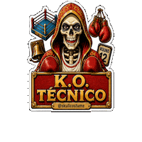 Knock Out Skull Sticker