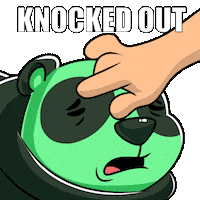 Tired Knock Out Sticker by SuperVerse