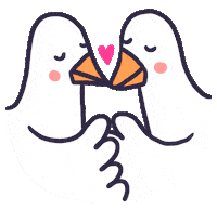 Couple Love Sticker by Eledraws (Eleonore Bem)