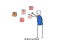 Work Task Sticker by Curious Piyuesh