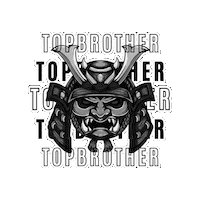 Bjj Samurai Sticker by TopBrother