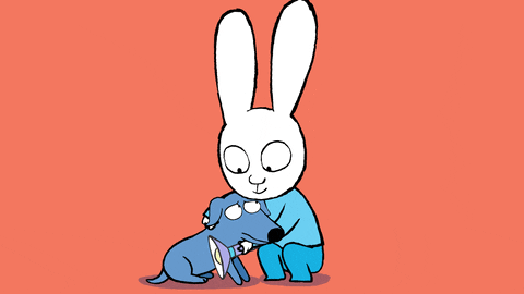 Dog Hug GIF by Simon Super Rabbit