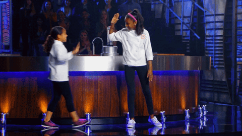 high five We got this GIF by MasterChef Junior
