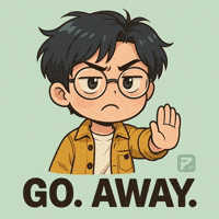 Frustrated Go Away GIF by Persona