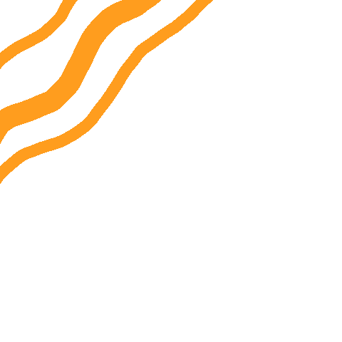 Orange Lines Sticker