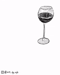 art_by_njb animation rainbow psychedelic wine GIF