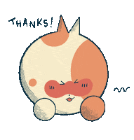 Cat Thank You Sticker