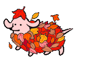 Dog Fall Sticker by Stefanie Shank