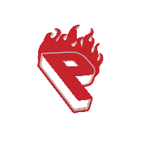 Fire Burning Sticker by Starship