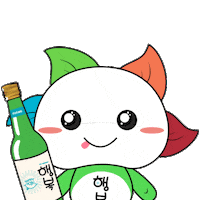 HappySoju happy fun smile drink Sticker