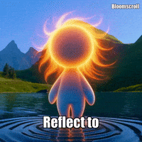 Wisdom Reflection GIF by Bloomscroll