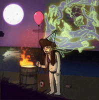 birthday beach GIF by Ariel Hart