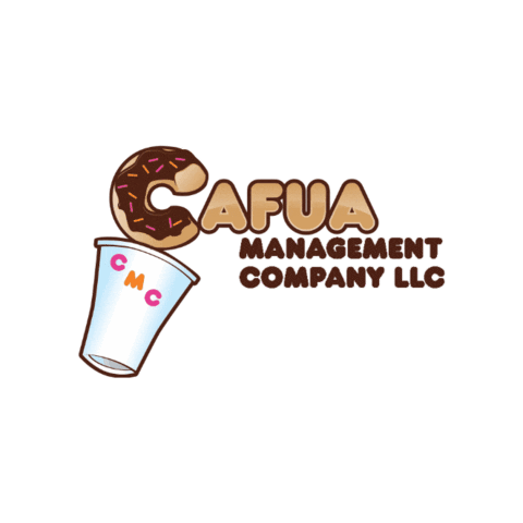 cafuamanagement logo donuts dunkin cafua Sticker