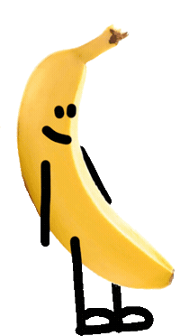 Toisie walking banana Sticker