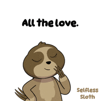 All Love Sloth GIF by VeeFriends