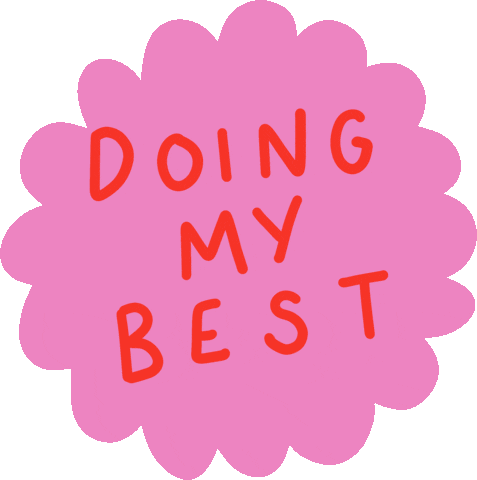Youre Doing Great Well Done Sticker by Poppy Deyes