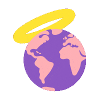 Earth Halo Sticker by Kamino vzw
