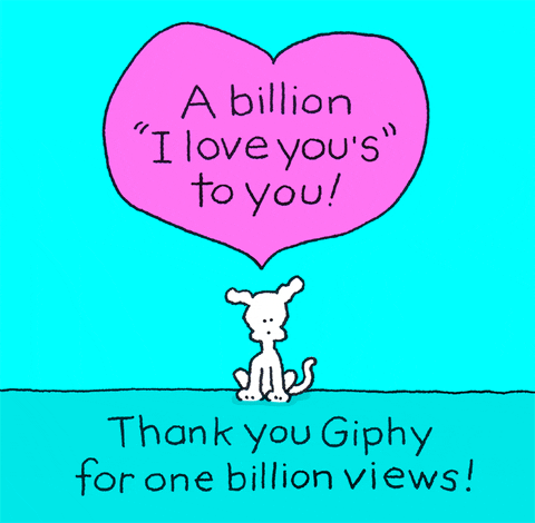 one billion views thank you GIF by Chippy the Dog