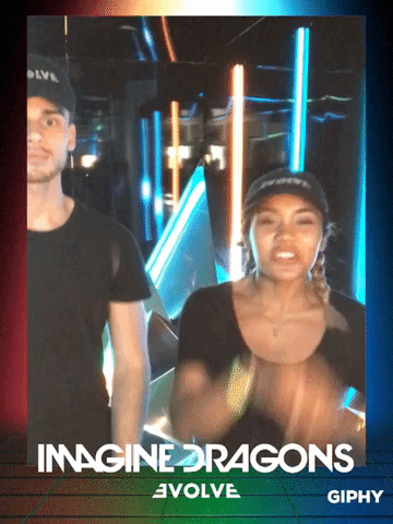 evolve GIF by IMAGINE DRAGONS ARCADE