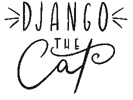Cat Lettering Sticker
