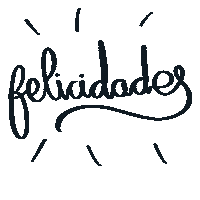 Lettering Felicidades Sticker by SIMILARES DESIGN