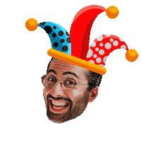 derknet clown karneval omar fasching Sticker