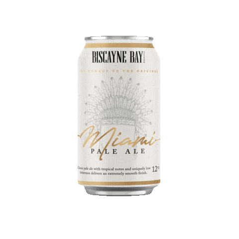 Miami Pale Ale Sticker by Biscayne Bay Brewing