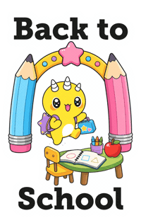 Back To School Good Luck Sticker by Naru Naru