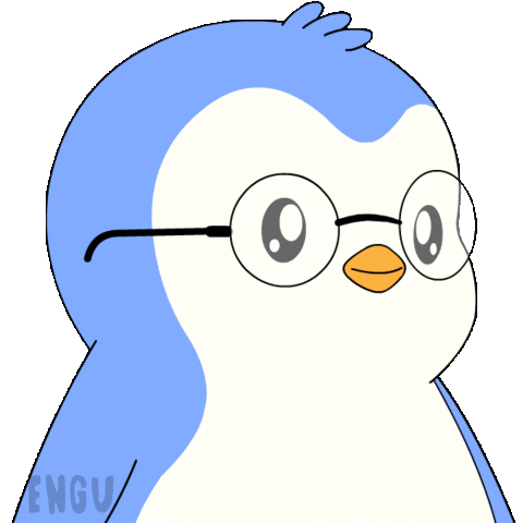 Penguin Think Sticker by Pudgy Penguins