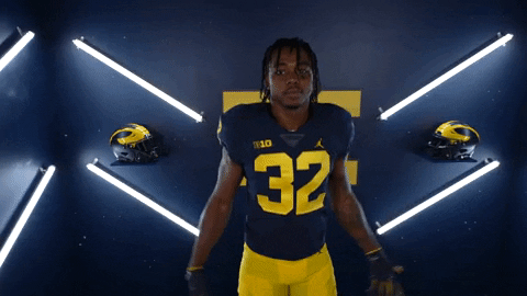 Go Blue College Football GIF by Michigan Athletics
