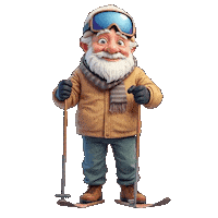 Snowing Slope Sticker