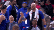 high five los angeles clippers GIF by NBA