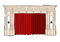Theater Bühne Sticker by Büro für Erfrischung