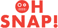 Text Oh Snap Sticker