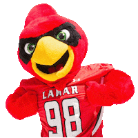 Big Red Texas Sticker by Lamar University