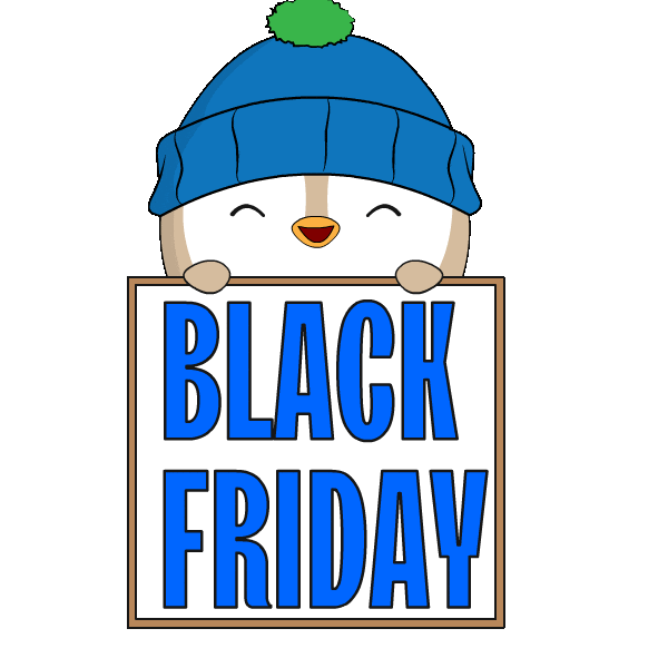 Black Friday Shopping Sticker by Pudgy Penguins