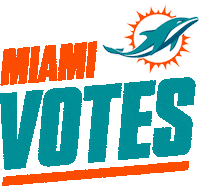 Voting Miami Dolphins Sticker by NFL