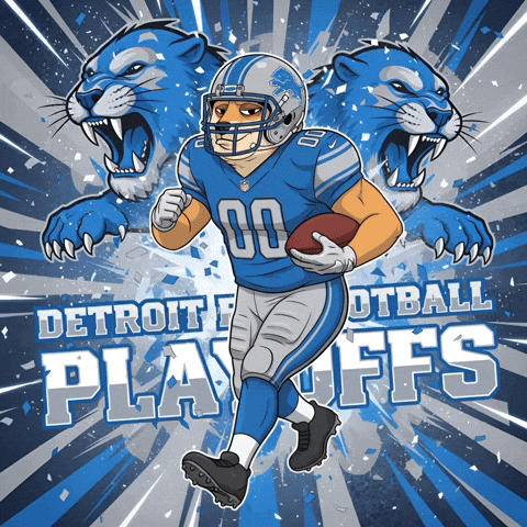 Detroit Lions Running GIF by Doge Pound